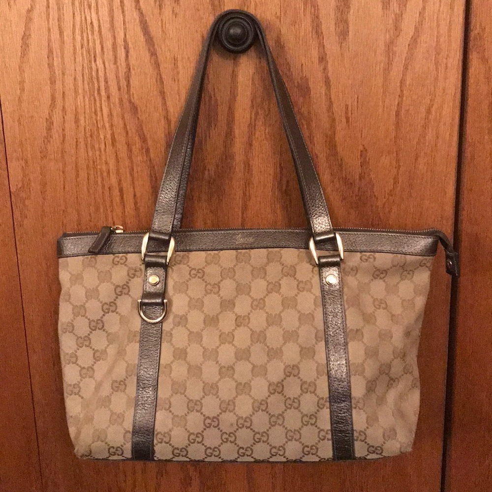 Gucci Monogram Medium Abbey Tote